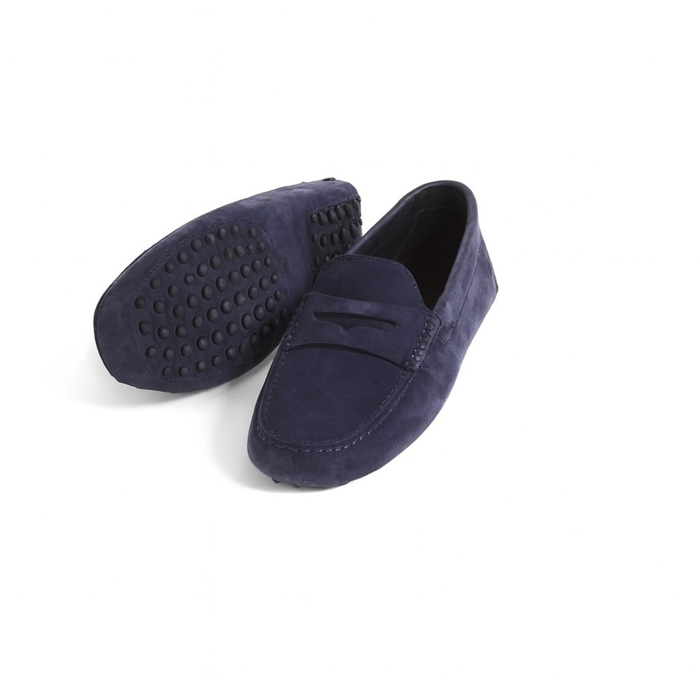 Aurelien Women's Navy Suede Driving Shoes Loafers 38 - Picture 4 of 5